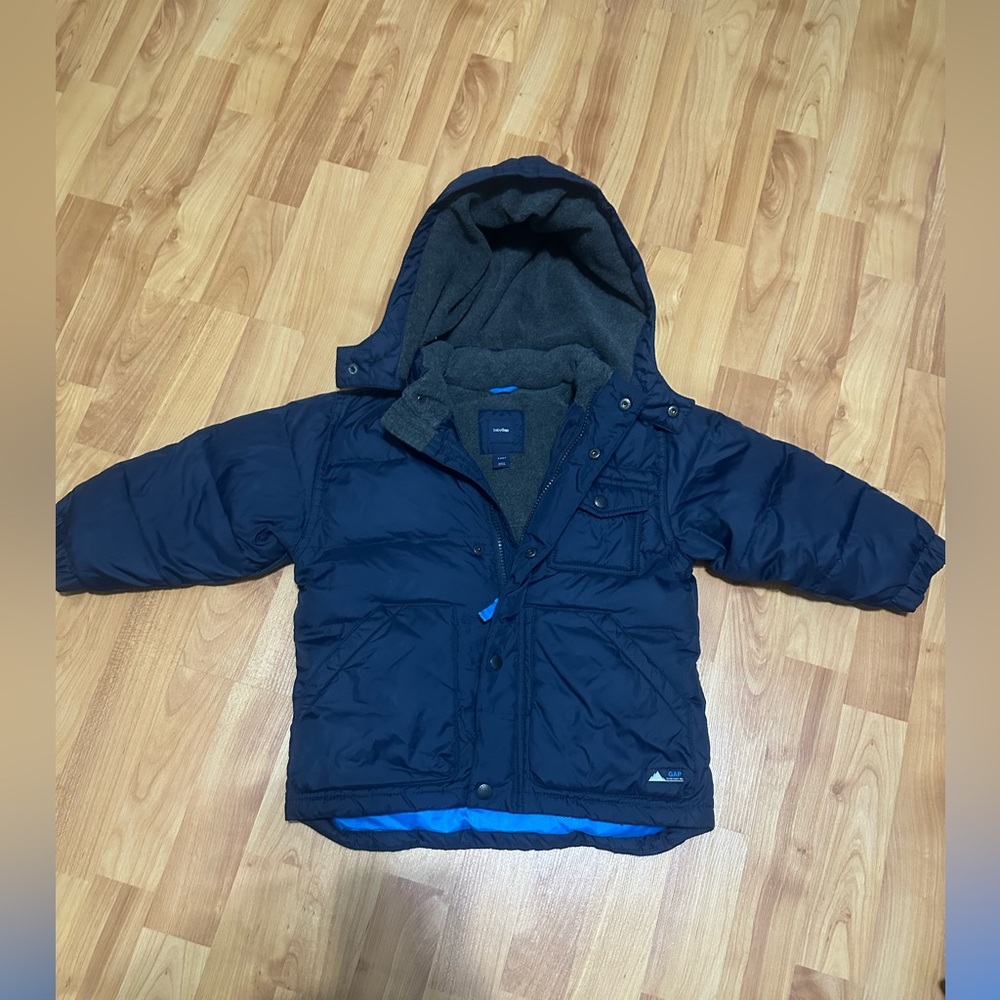 Baby Gap size 3 boys Navy Winter Coat
